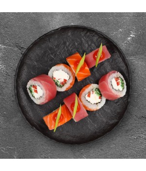 Острый тунец и лосось