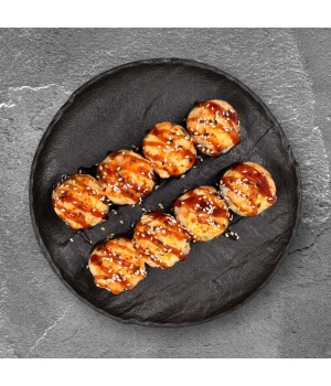 Ролл «Угорь с лососем запеченный»